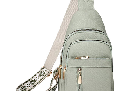 UrbanChic Crossbody – Waterproof PU Leather Chest & Shoulder Bag for Women on the Go