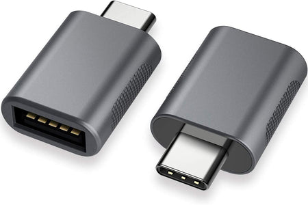 USB C to USB Adapter(2 Pack),Usb-C to USB 3.0 Adapter,Usb Type-C to Usb,Thunderbolt 3 to USB Female Adapter OTG for Macbook Pro2019,Macbook Air 2020,Ipad Pro 2020,More Type-C Devices(Space Gray)