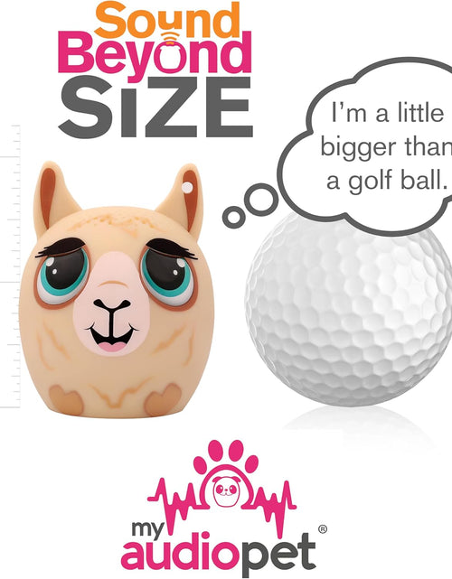 Load image into Gallery viewer, Mini Bluetooth Animal Wireless Speaker for Kids of All Ages - True Wireless Stereo – Pair with Another TWS Pet for Powerful Rich Room-Filling Sound (Lalala Llama)
